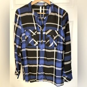KENSIE Women’s NWT Plaid Top, Size S
